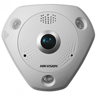 IP камера "рыбий глаз" Hikvision DS-2CD63C5G0E-IVS(B), 12Мп