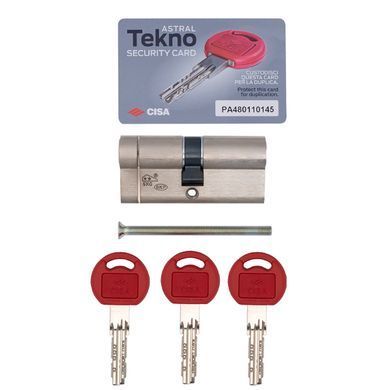 Циліндр CISA Astral Tekno PRO 80 (40*40) нікель матовий