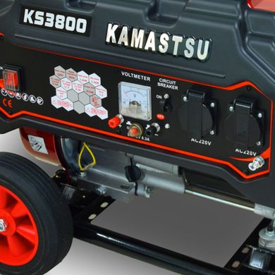 Бензиновий генератор Kamastsu KS3800 максимальна потужність 3.3 кВт