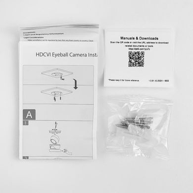 Купольна HDCVI відеокамера Dahua DH-HAC-T1A21P-U, 2Мп