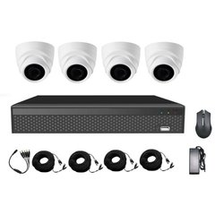 Комплект HD видеонаблюдения  на 4 камеры AHD CoVi Security AHD-4D 5MP MasterKit