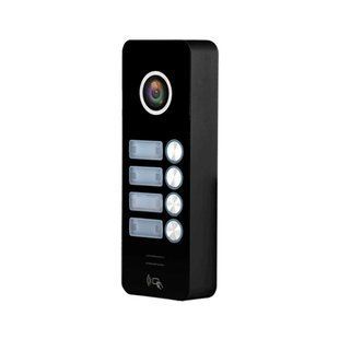 Видеопанель на 4 абонента со считывателем Light Vision TOKYO FHD (4RF) BLACK, 2Мп