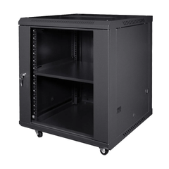 Коммутационный шкаф NVC-12U/600x600x640 Black