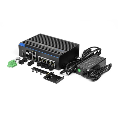 4-портовий промисловий PoE комутатор FoxGate S6004G-CGS-I POE