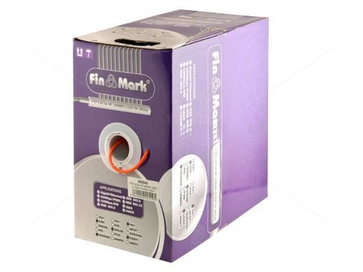 Кабель кручена пара внутрішній негорючий FinMark FTP CAT5e 4P 24AWG LSZH, 305м