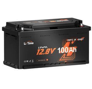 LiFePo4 аккумулятор Li Time H190 L12V100-100-H190-BT-4-AC150 Bluetooth, 12В 100А/ч