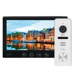 Комплекти відеодомофону Light Vision AMSTERDAM FHD Black + відеопанель 2Mp White