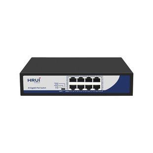 8-ми портовый POE коммутатор HongRui HR900-AXG-80N