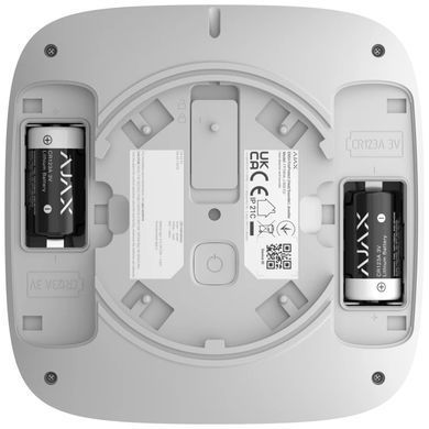 Беспроводной адресный пожарный извещатель точечный тепловой Ajax EN54 FireProtect (Heat) Jeweller White