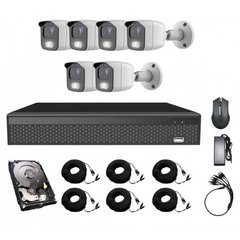 Комплект AHD видеонаблюдения из 6 уличных камер CoVi Security AHD-6W KIT + HDD 1 Тб