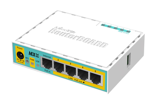 5-портовый маршрутизатор MikroTik hEX PoE lite (RB750UPr2)