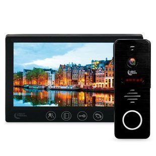 Комплект видеодомофона Light Vision AMSTERDAM FHD Black + RIO FHD Black