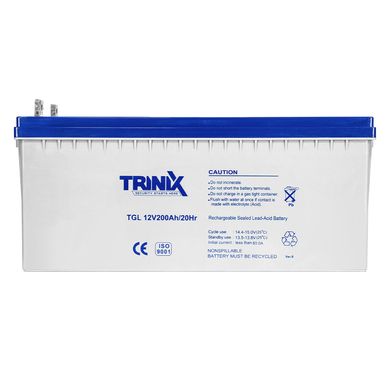 Акумуляторна батарея гелева TRINIX TGL12V200Ah/20Hr GEL, 12В 200Аг