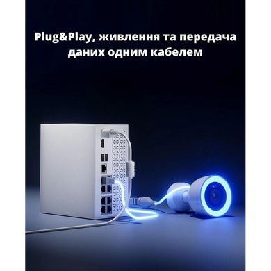 Комплект IP відеоспостереження на 4 камери CYVIO POE Bullet 4Kit 8MP N2814
