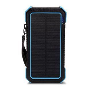 Повербанк з сонячною панеллю Power Bank Kraft TPB-1820SLP (20000 mAh) Blue