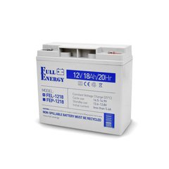 Гелевый аккумулятор Full Energy FEL-1218, 12В 18А/ч
