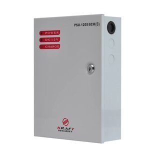 Джерело безперебійного живлення Kraft PSU-1205/8CH(B), 12В/5А