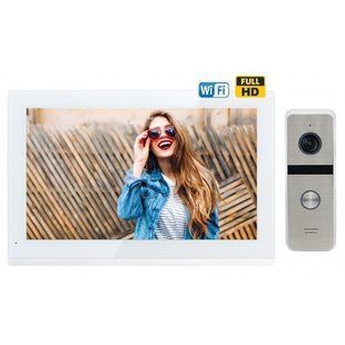 Комплект домофону CoVi Security TAB-10 FHD Wi-Fi White + Iron FHD Silver