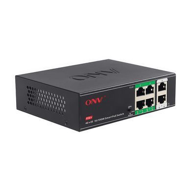 6-портовий комутатор ONV-H1064PSD, 4 порти PoE