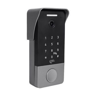 Виклична панель з клавіатурою та зчитувачем Light Vision RIO FHD(KEY) Silver, 2Мп