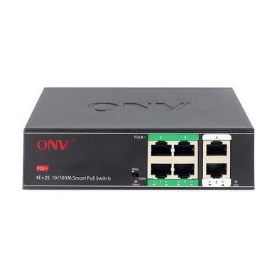 6-портовий комутатор ONV-H1064PSD, 4 порти PoE
