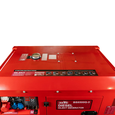 Генератор дизельний трифазний Bison BS8500Q-3, 6 кВт